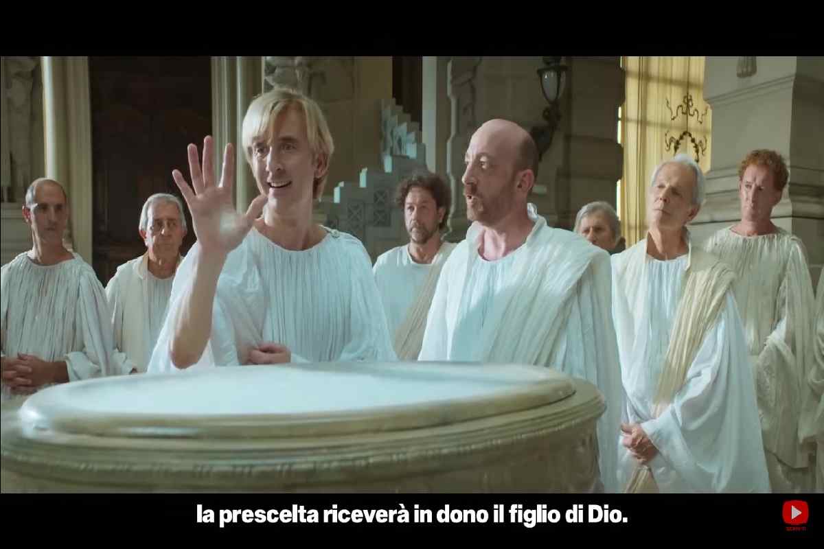 Una scena del trailer di Santocielo