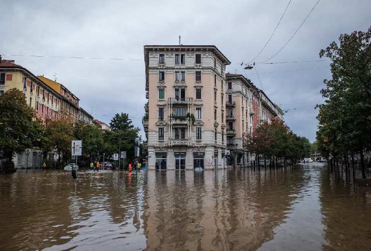Milano dopo l'esondazione del Seveso del 31 ottobre