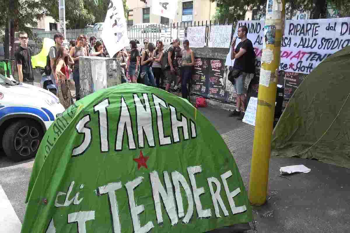 Proteste degli studenti per il caro affitti