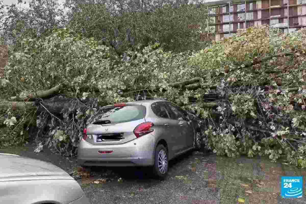 Danni in Francia causati dalla tempesta Ciaran