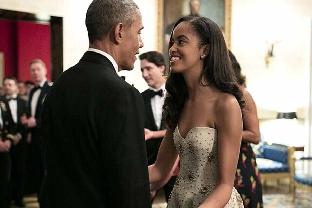 Obama e sua figlia Malia