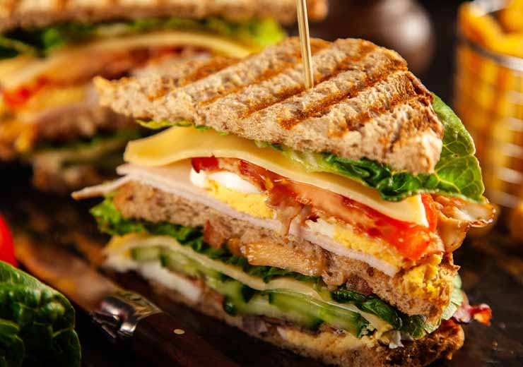 Club sandwich anatra ricetta