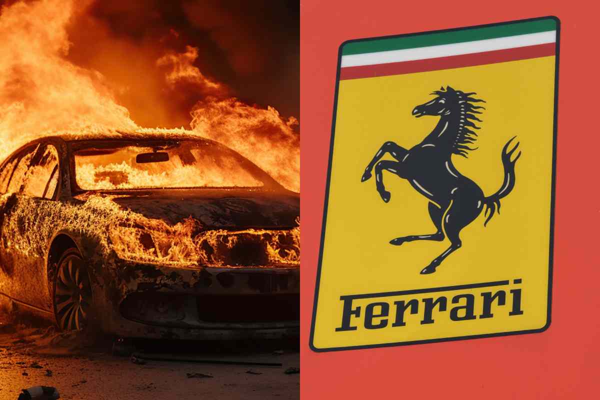 Disastro Ferrari, la supercar va a fuoco: panico totale