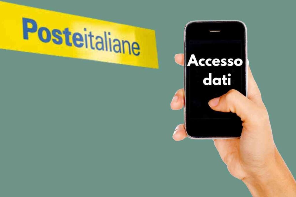 accesso dati personali poste italiane