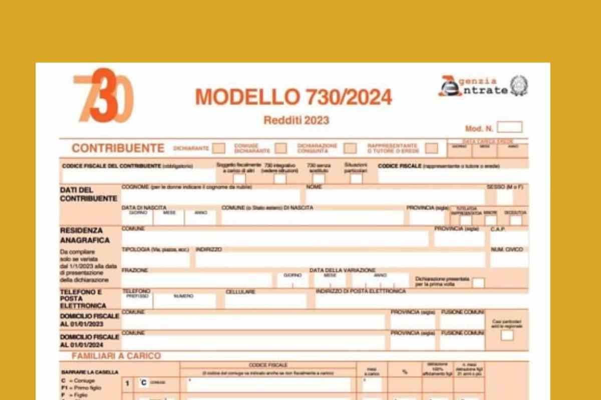 Nuovo modello 730 2024